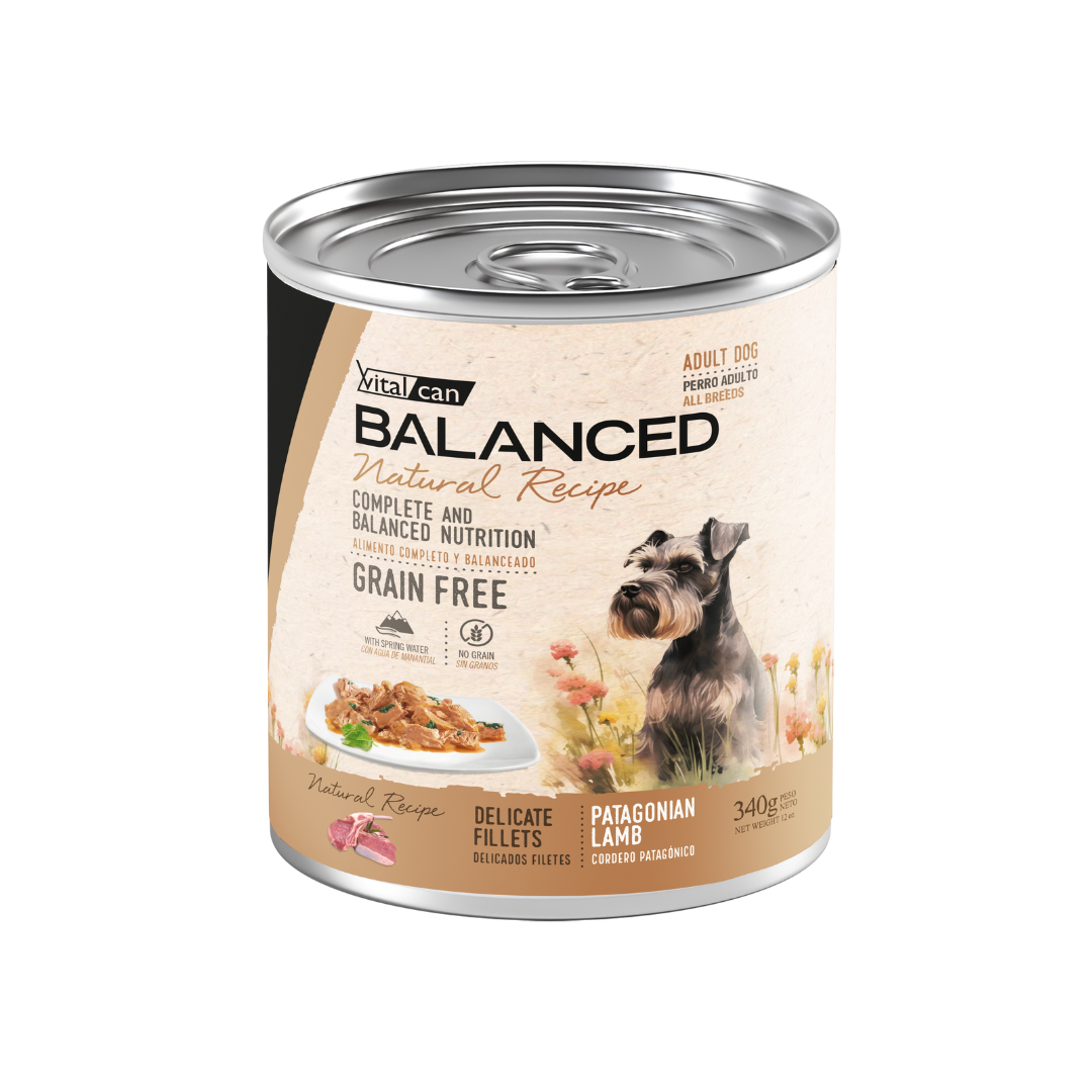 Vitalcan - Natural Recipe Filetes Cordero Perro Adulto