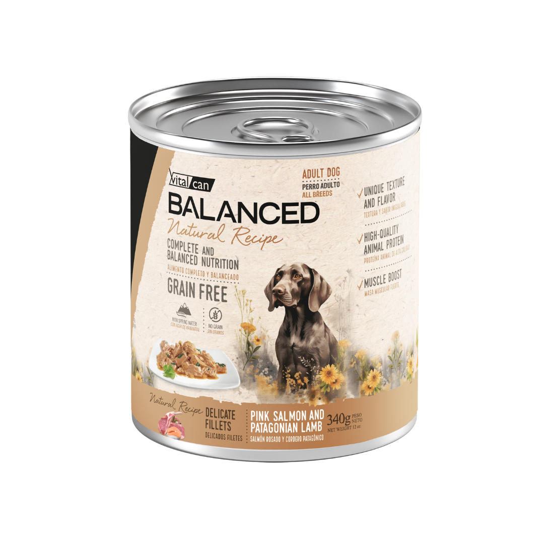 Vitalcan - Natural Recipe Filetes Salmón Y Cordero Perro Adulto
