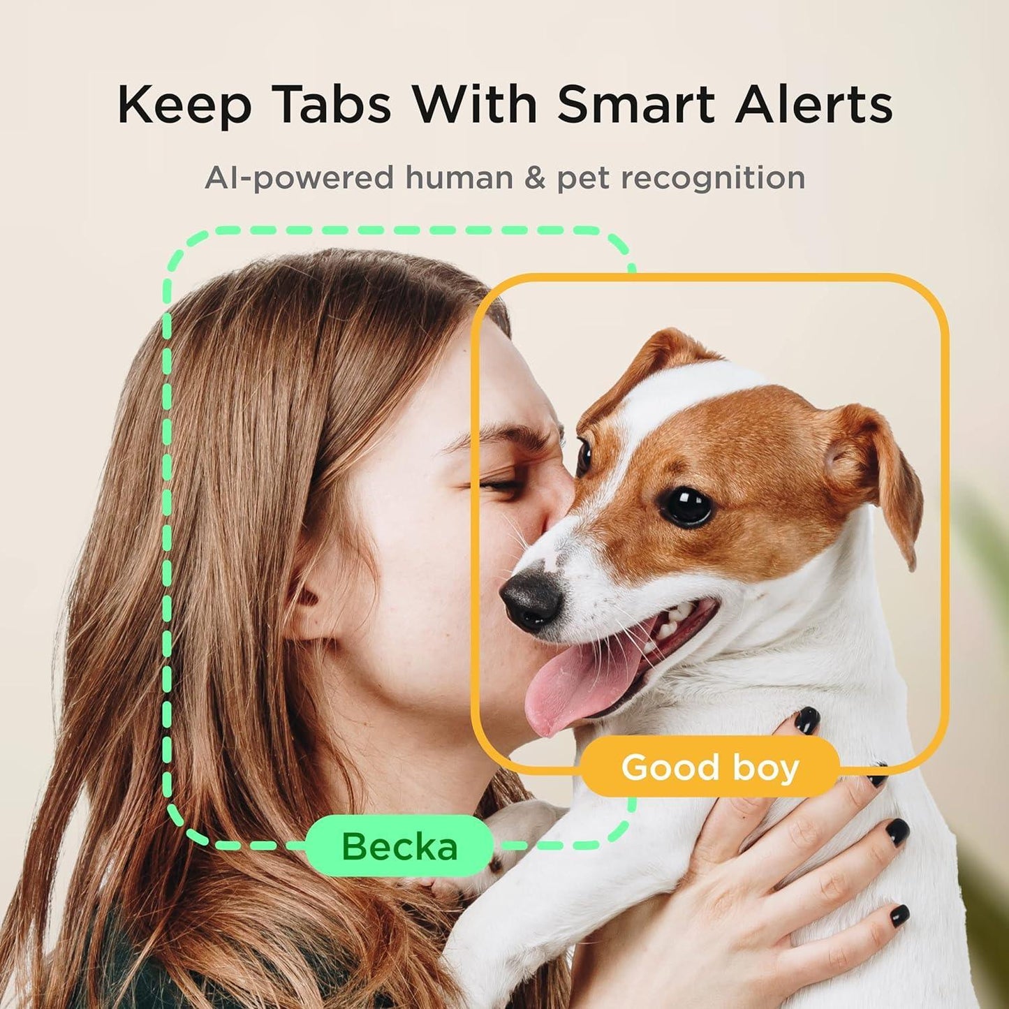 Cámara de seguridad para mascotas con Wi-Fi - Compatible con Alexa