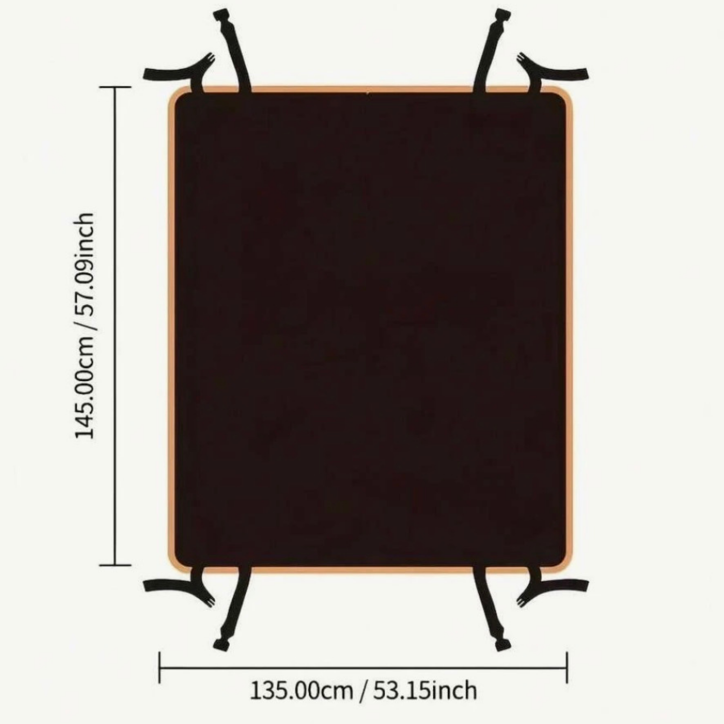 4Pets - Cobertor Impermeable De Asientos Traseros - Negro