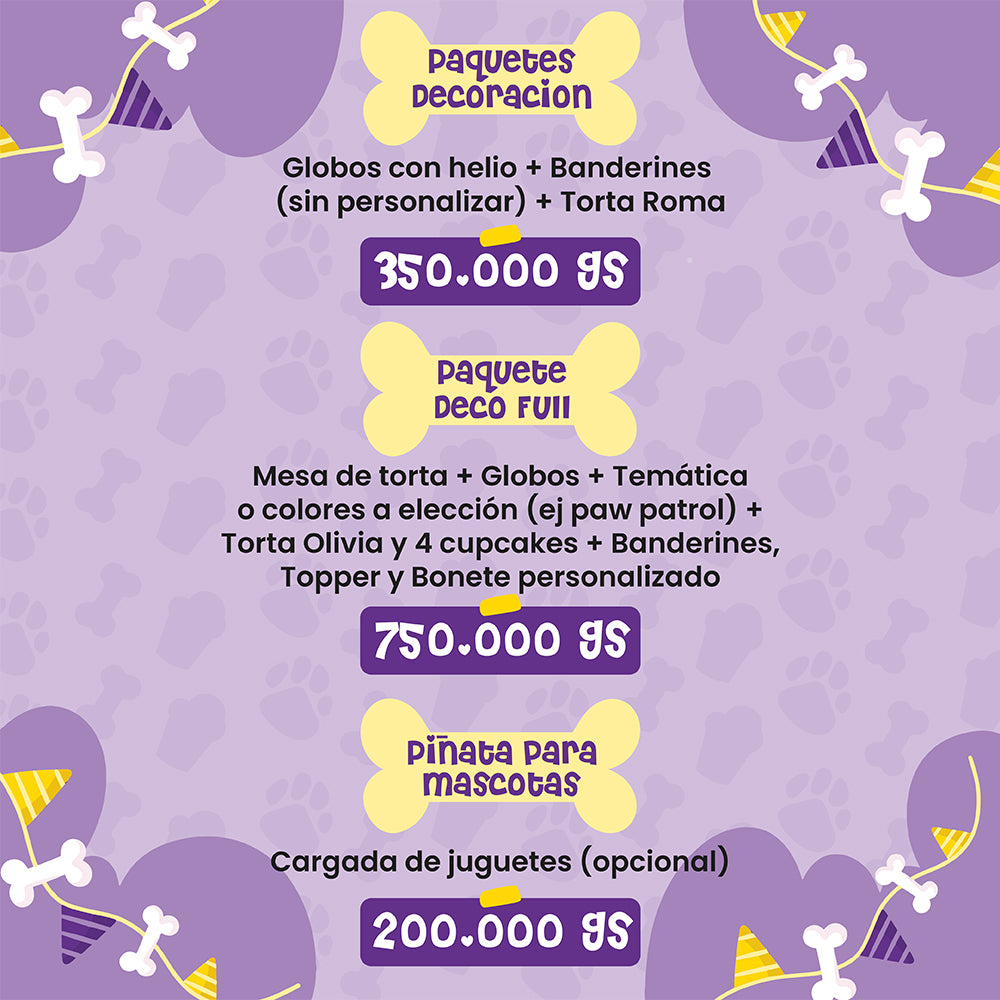 PET Gourmet - Celebra el cumple en PET - Precio Min por Persona - Min 20 Personas