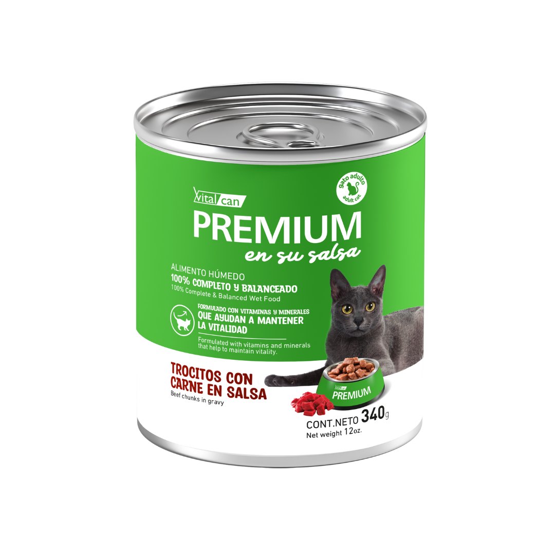 Vitalcan - Premium En Su Salsa Carne Gato Adulto