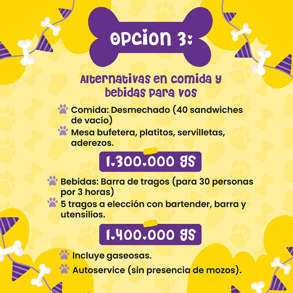 PET Gourmet - Celebra el cumple en PET - Precio Min por Persona - Min 20 Personas