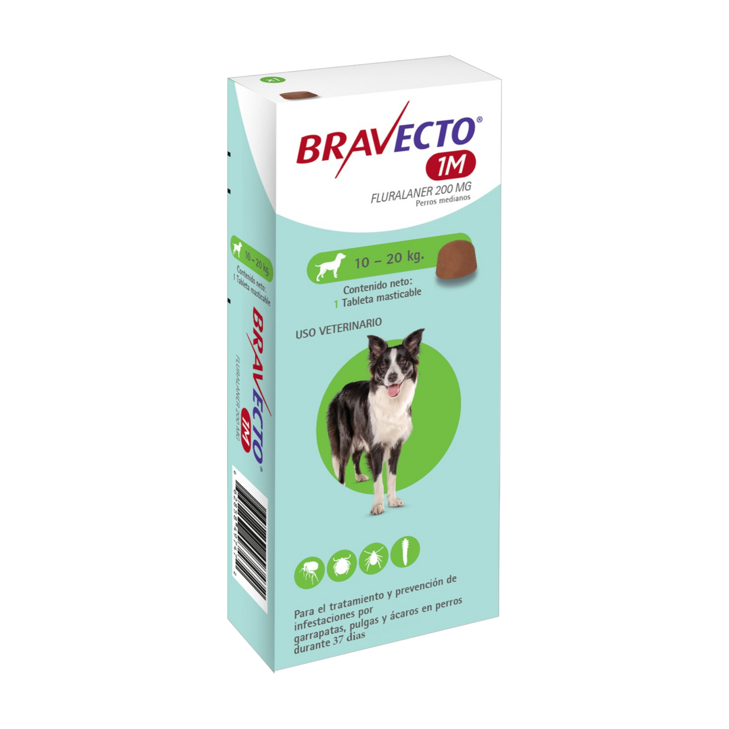 Bravecto - Perros Antiparasitario Masticable 1M - 10-20 kg