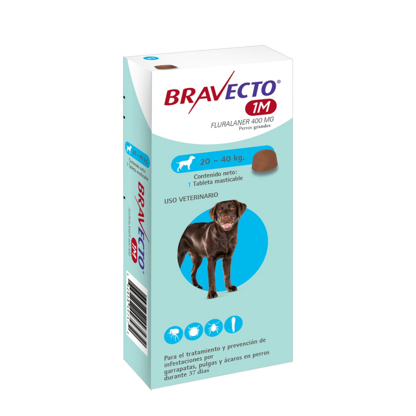 Bravecto - Perros Antiparasitario Masticable 1M - 20-40 kg