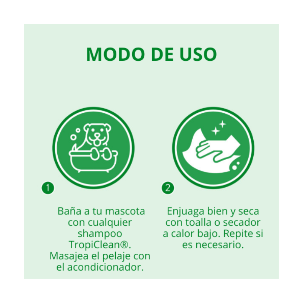 Tropiclean - Shampoo & Acondicionador Lux 2 en 1 - Mamon & Coco