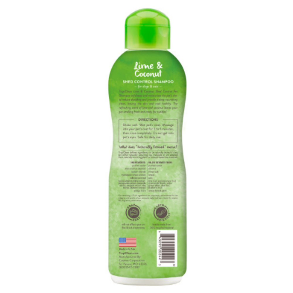 Tropiclean - Shampoo Control Pelaje - Lima & Coco