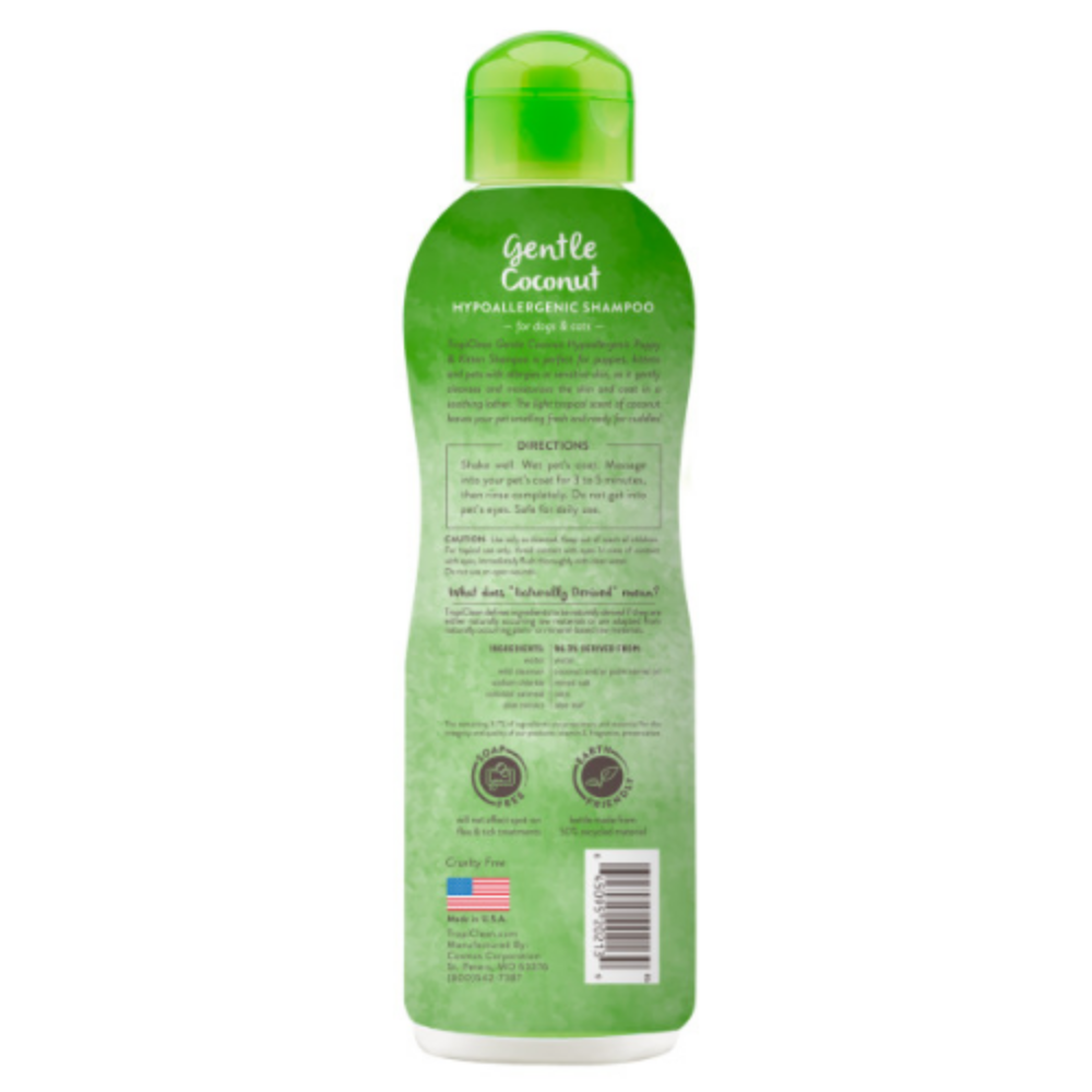 Tropiclean - Shampoo Cachorros Hipoalergenico - Coco