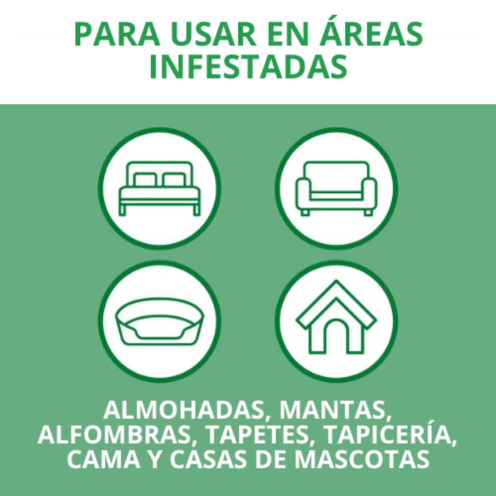 Flea & Tick - Spray Repelente Para el Hogar contra Pulgas y Garrapatas