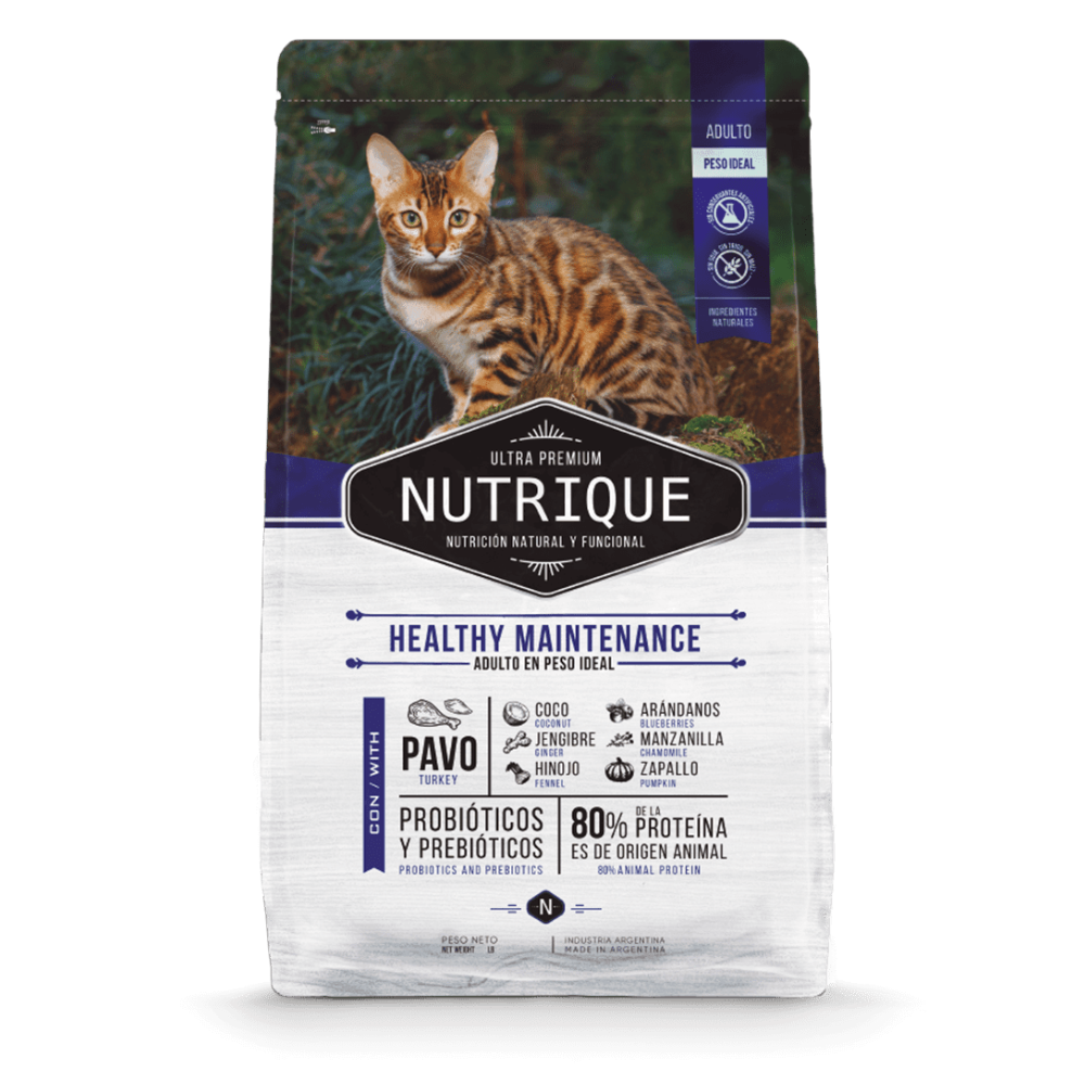 Nutrique - Gatos Adultos Peso Ideal