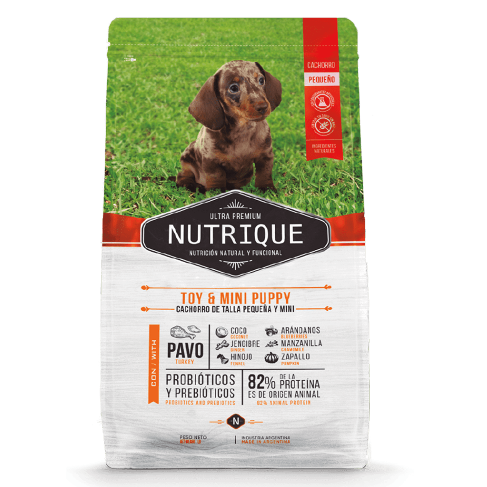 Nutrique - Perros Cachorros Toy & Mini - Pavo