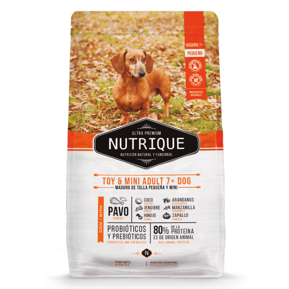 Nutrique - Perros Senior +7 Toy & Mini - Pavo