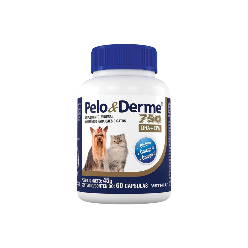 Vetnil - Suplemento Pelo & Derme - 60 Capsulas