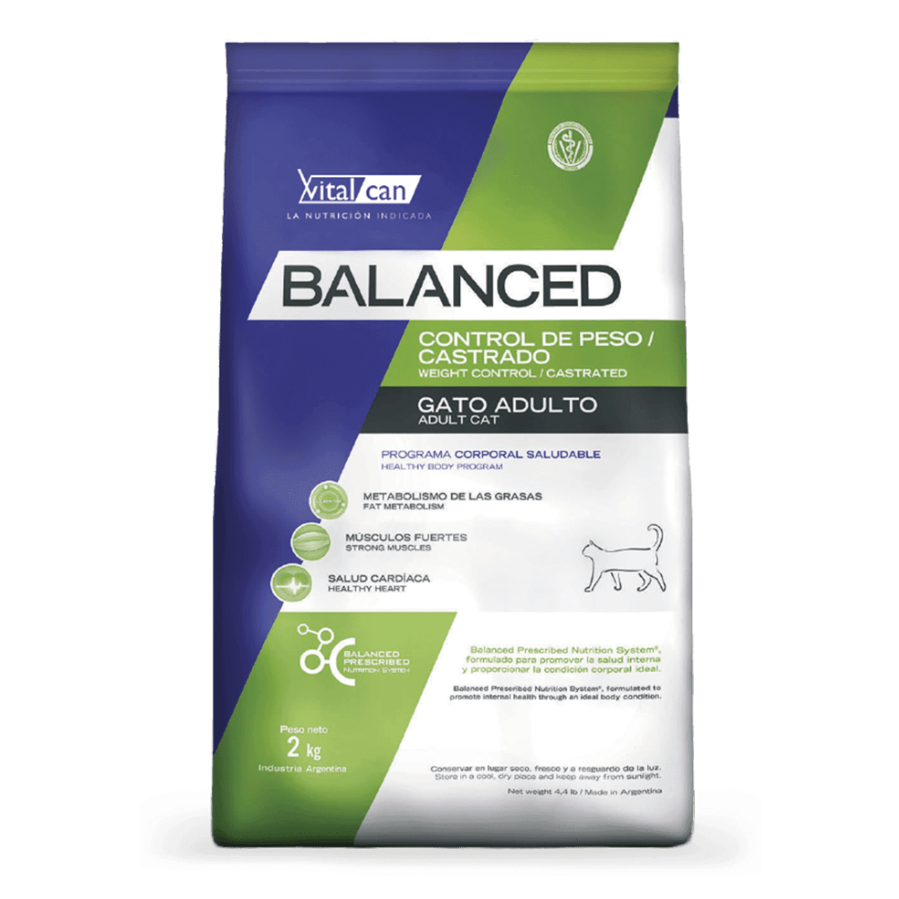 Vitalcan Balanced - Gatos Castrados & Control de Peso