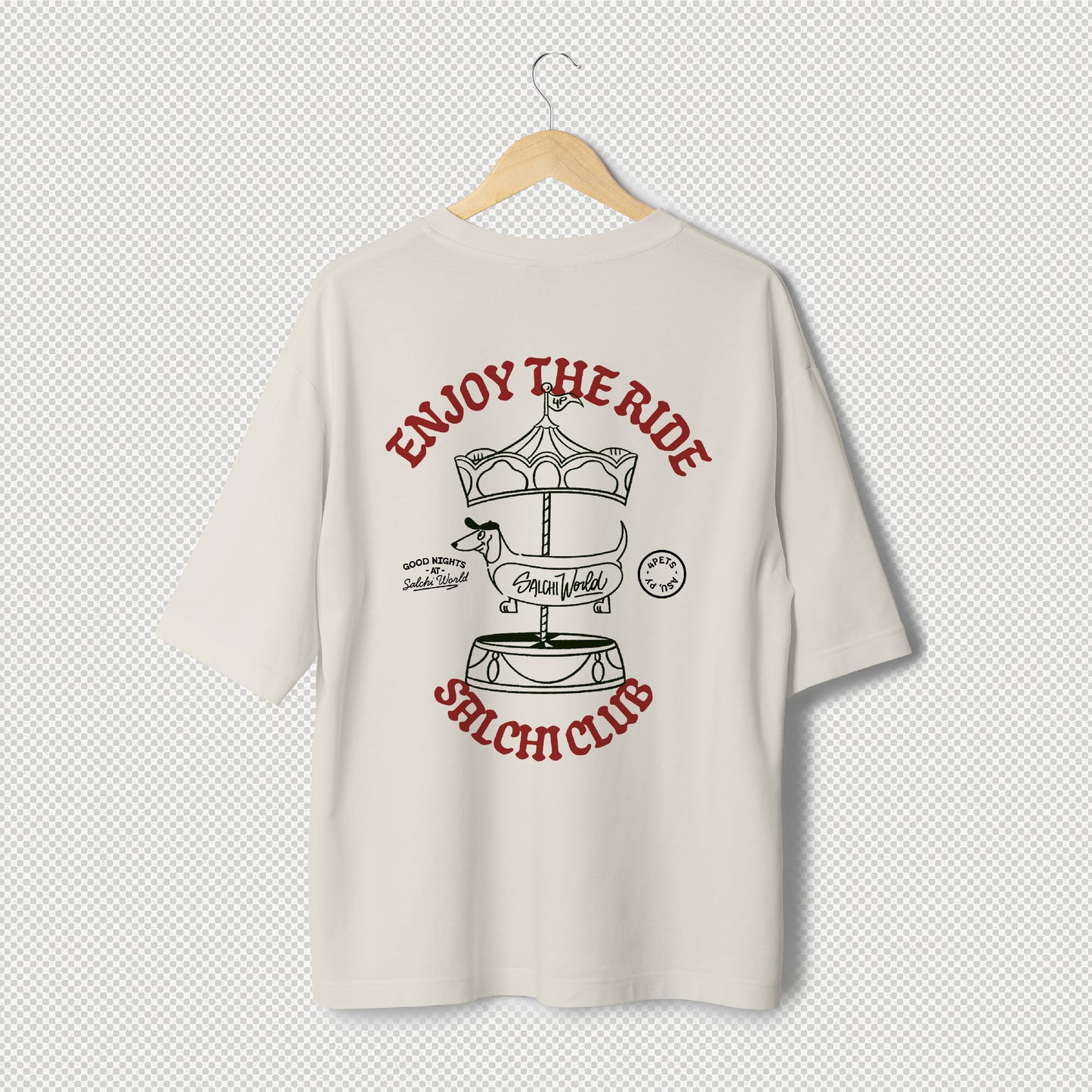 REMERA 4PETS - TECKEL EDITION - SALCHI WORLD