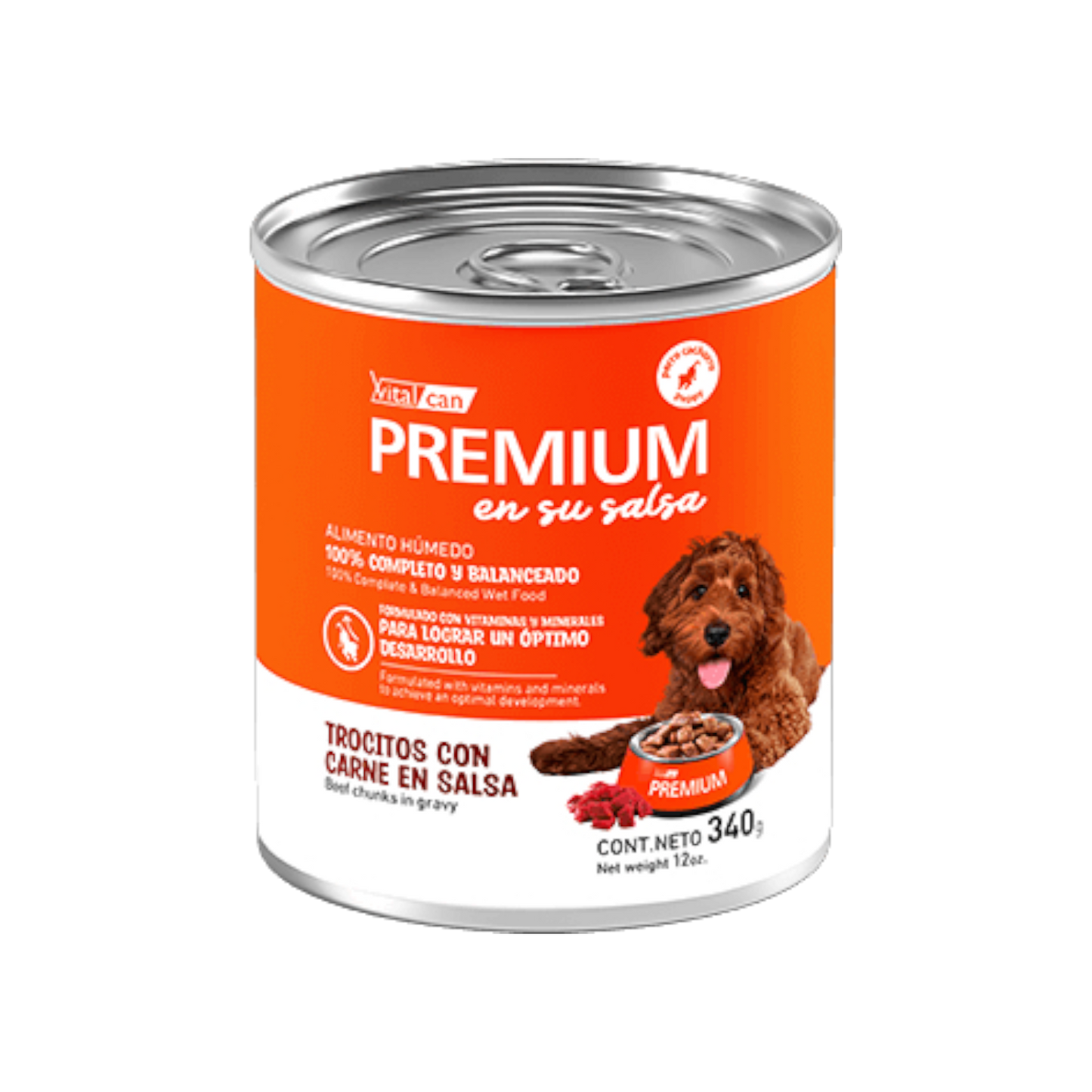 Vitalcan - Premium En Su Salsa Carne Perro Cachorro