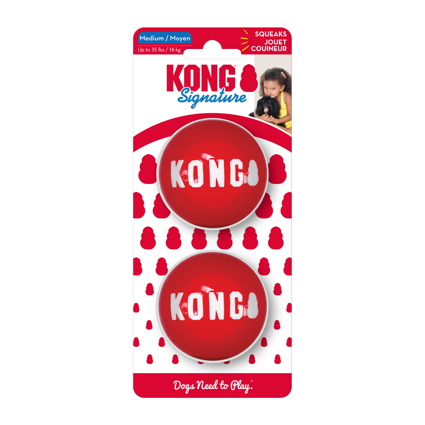 Kong - Perros Signature Balls (2 uds)