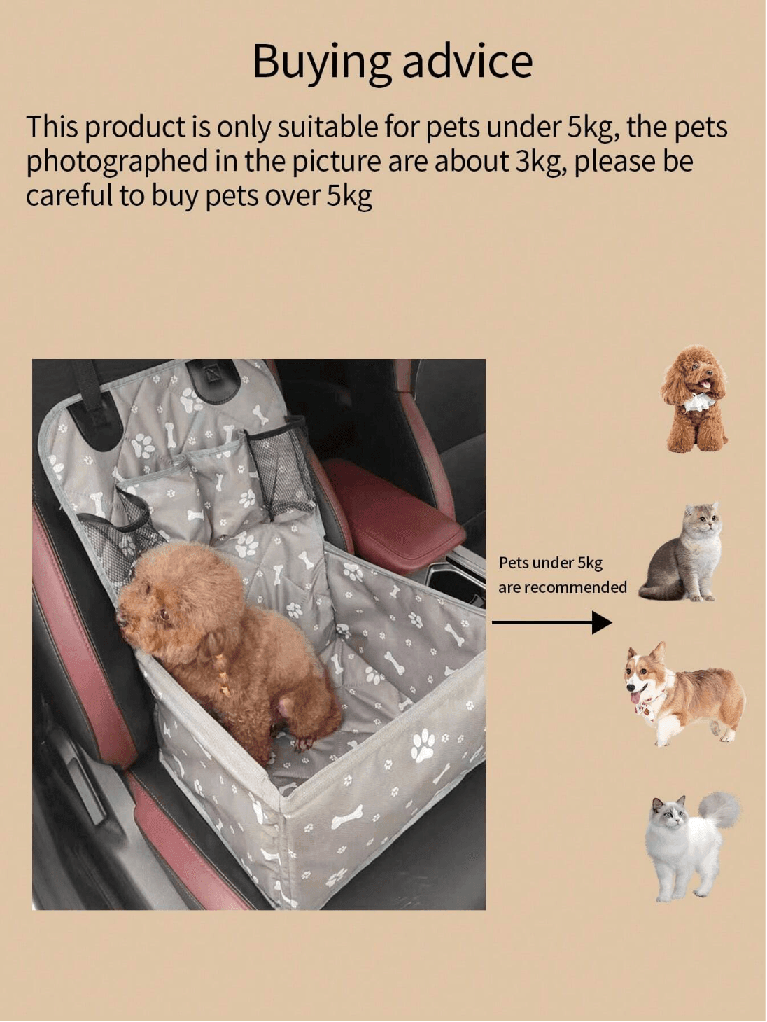 Silla para Autos (Mascotas)