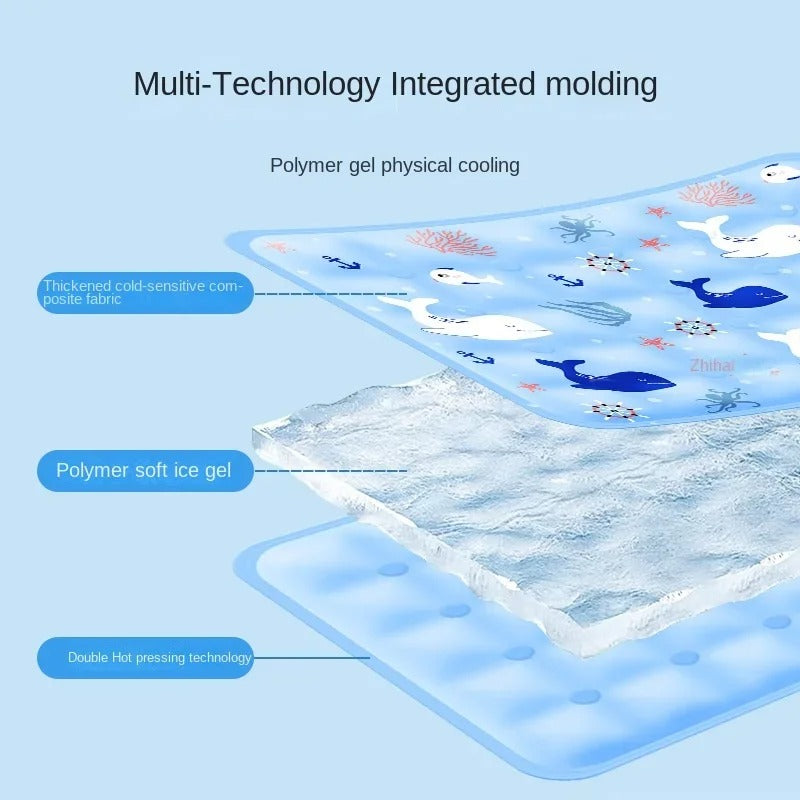 Cama Refrescante para mascotas - Azul