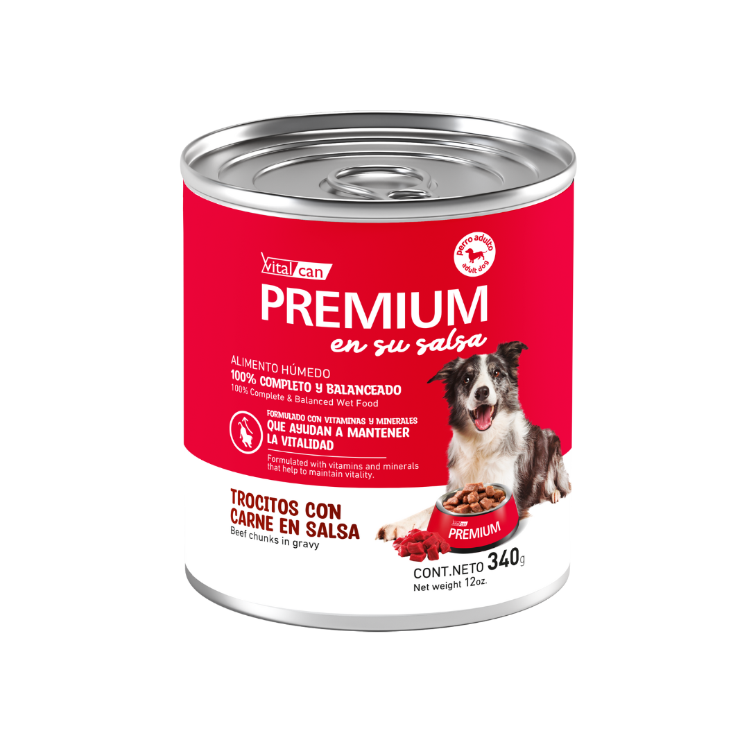 Vitalcan - Premium En Su Salsa Carne Perro Adulto
