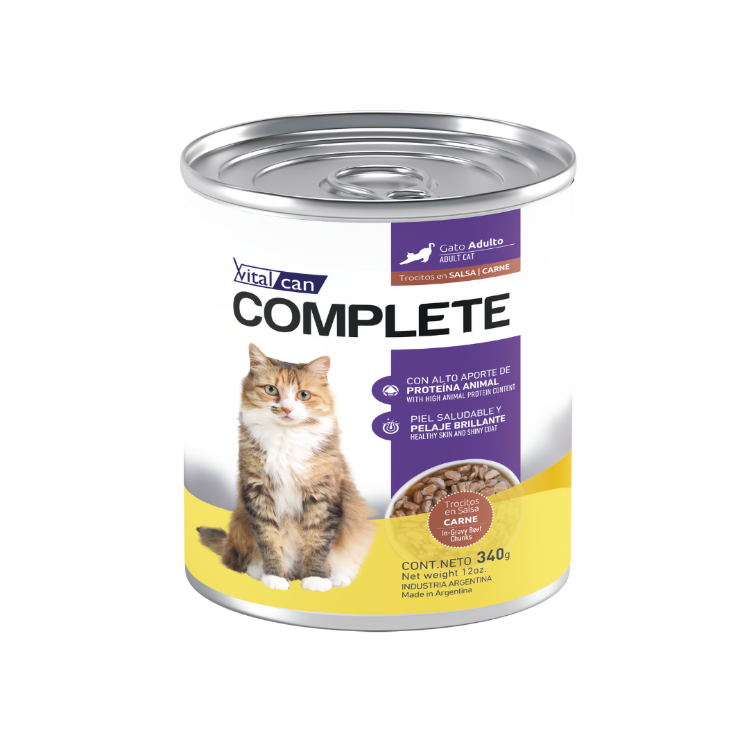 Vitalcan - Complete Trocitos En Salsa Carne Gato Adulto