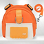 Mochila para Mascota - Naranja