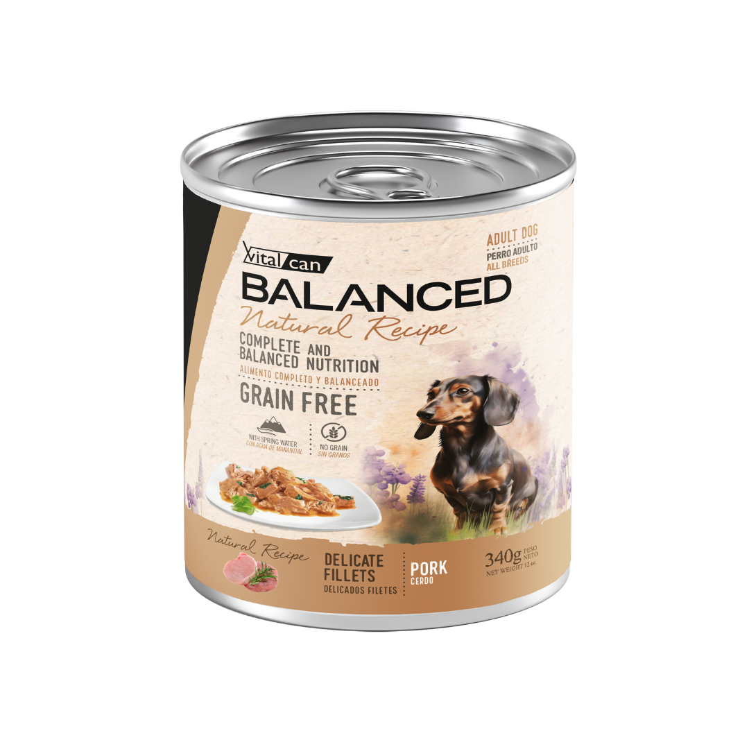Vitalcan - Natural Recipe Filetes Cerdo Perro Adulto