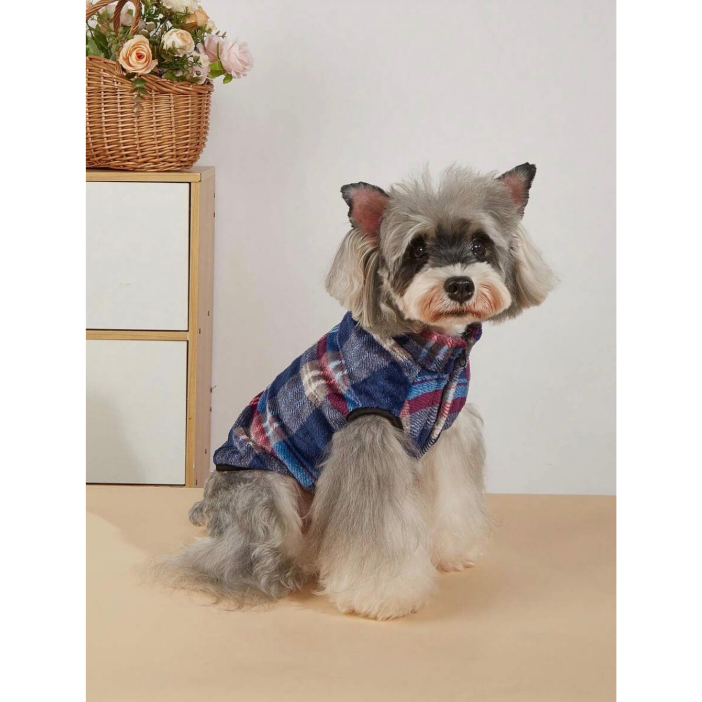 4Pets - Ropa Invernal A Cuadros - Azul
