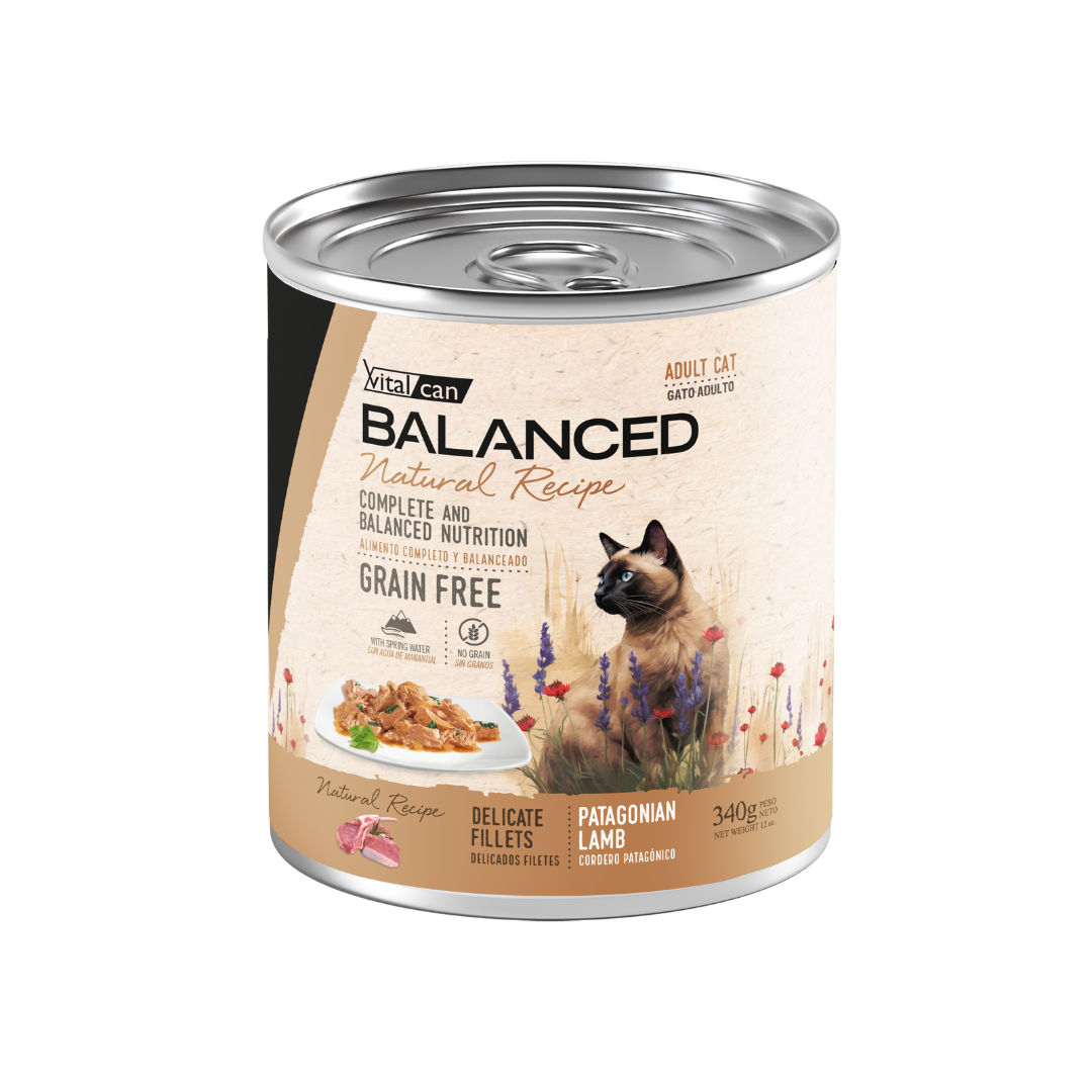 Vitalcan - Natural Recipe Filetes Cordero Gato Adulto