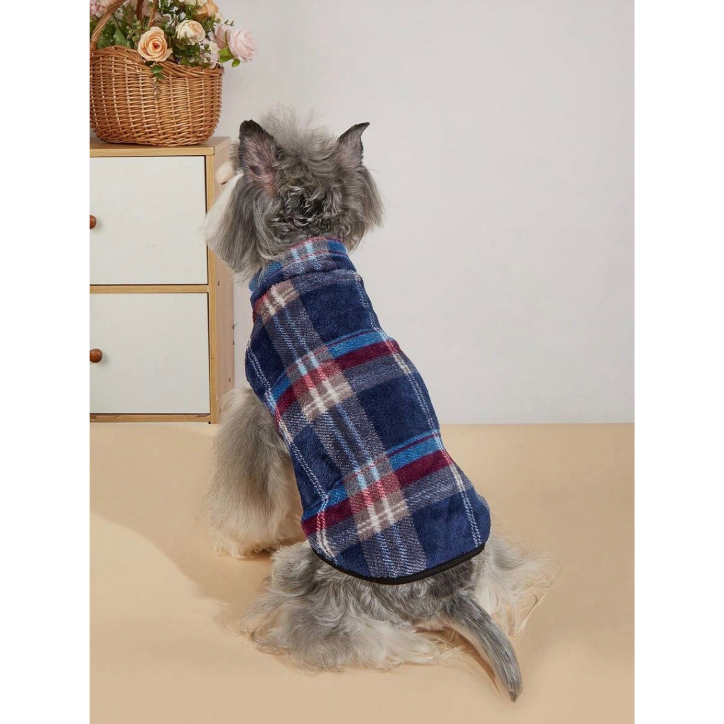 4Pets - Ropa Invernal A Cuadros - Azul