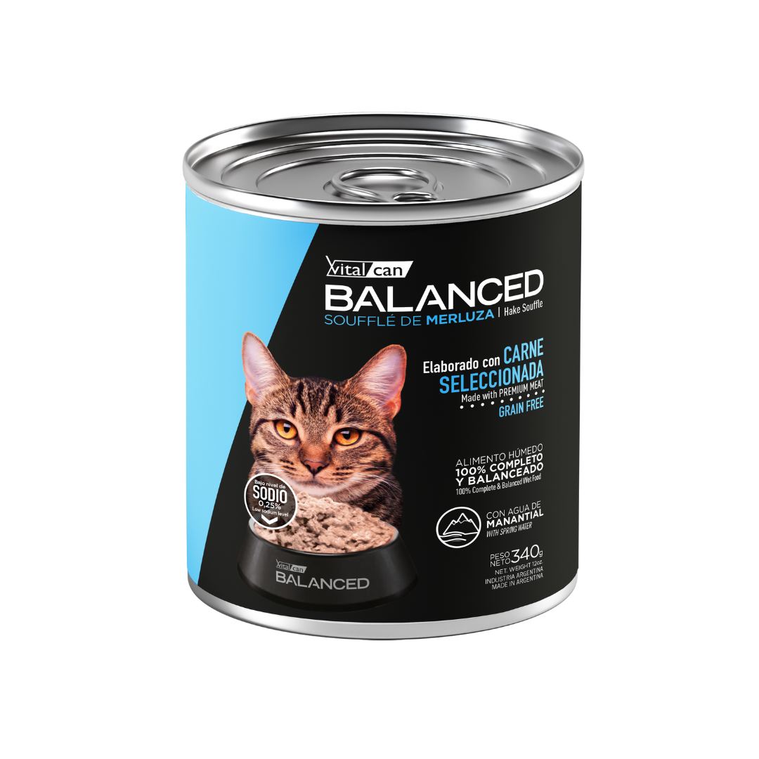 Vitalcan - Balanced Souffle De Merluza Gato Adulto