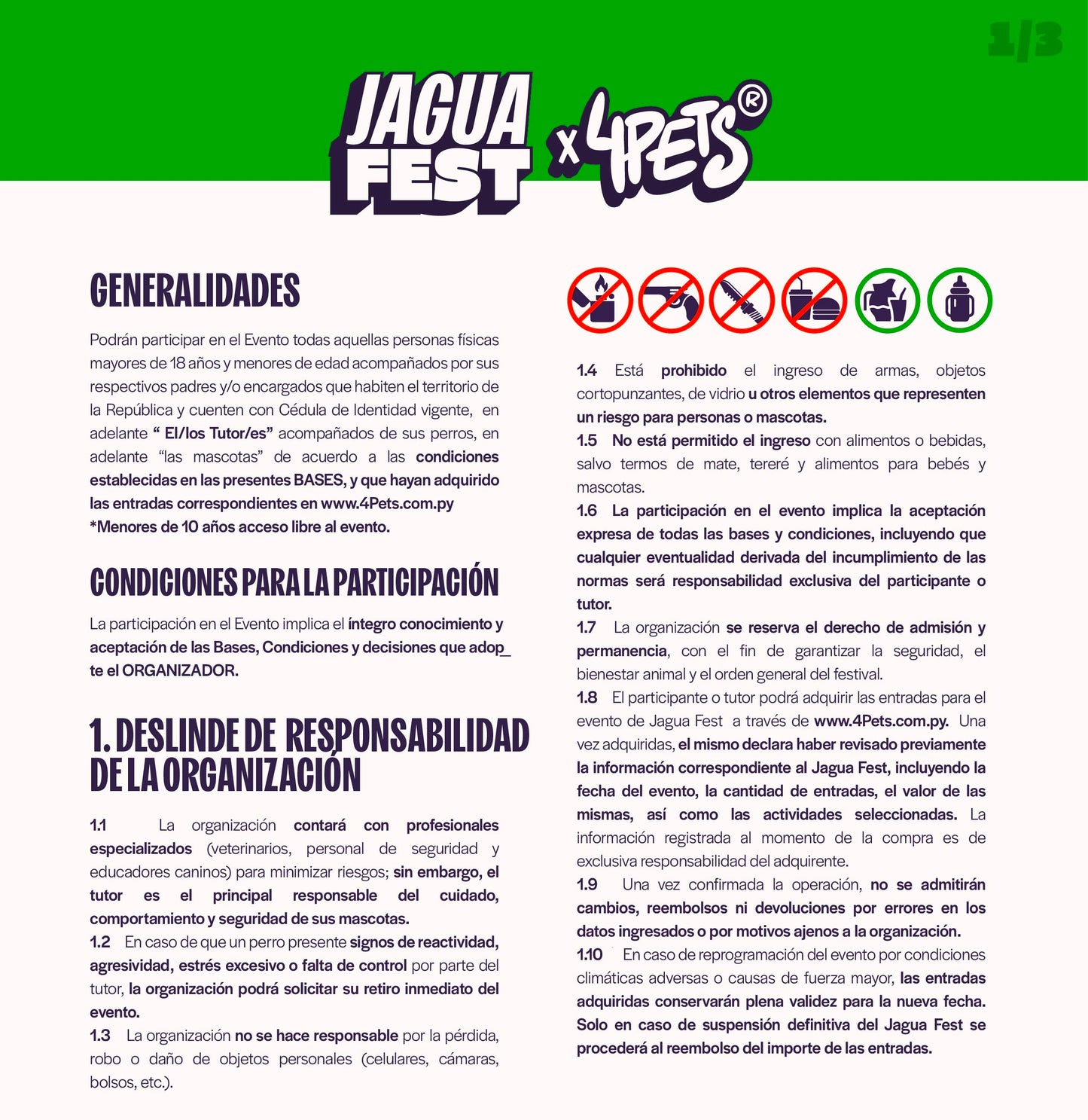 YOGA CON JAGUA (INCLUYE ENTRADA HUMANA Y PERRUNA) - JAGUAFEST