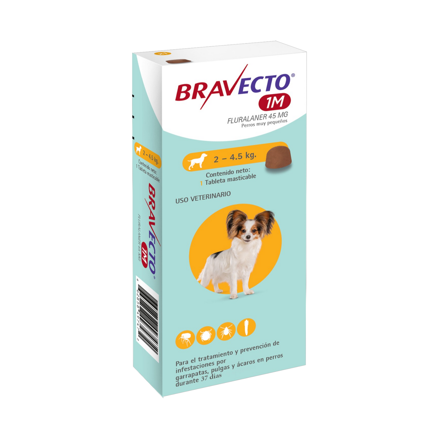 Bravecto - Perros Antiparasitario Masticable 1M - 2-4.5 kg