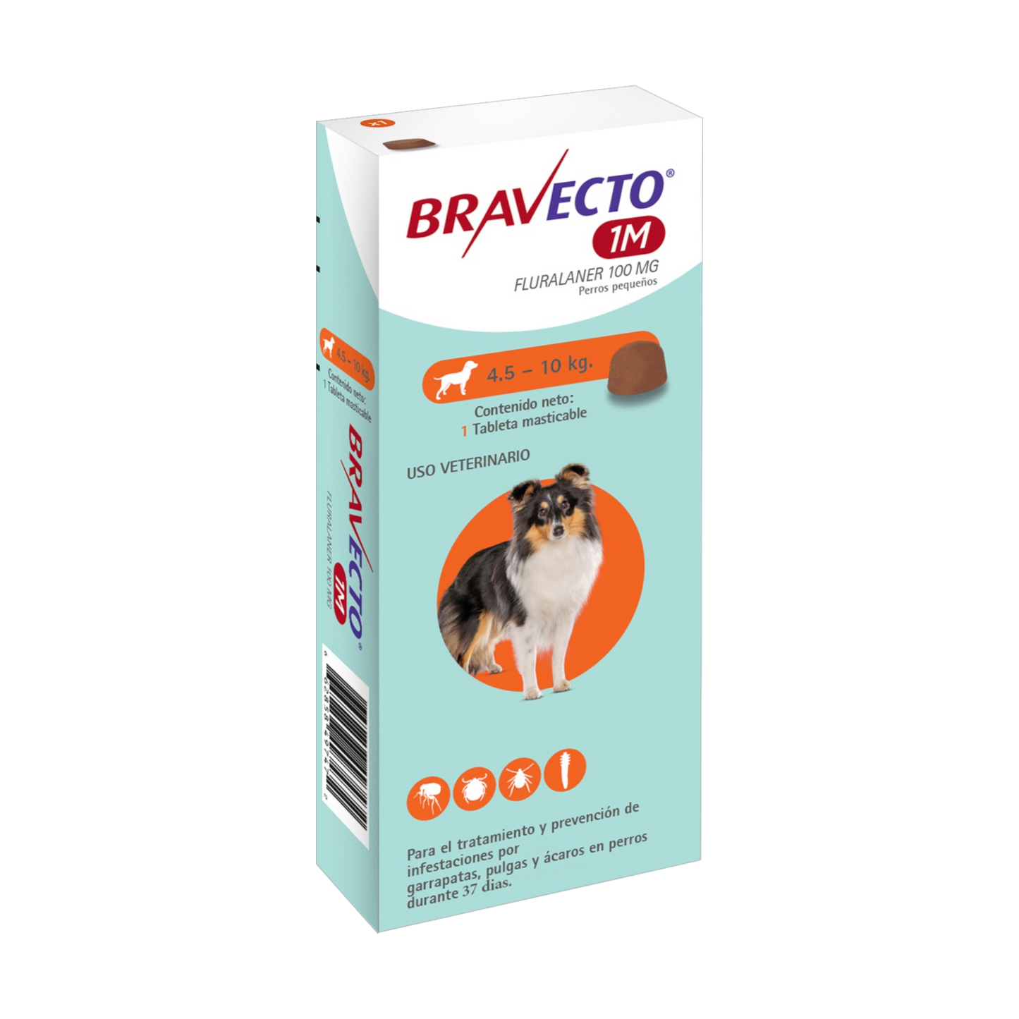 Bravecto - Perros Antiparasitario Masticable 1M - 4.5-10 kg