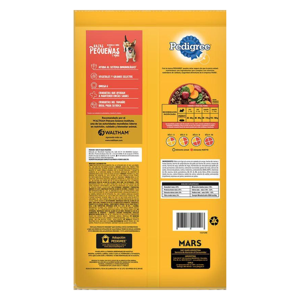 Pedigree - Perros Adultos Pequeños