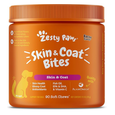 Zesty Paws - Omega Bites Mordeduras de Piel & Pelaje