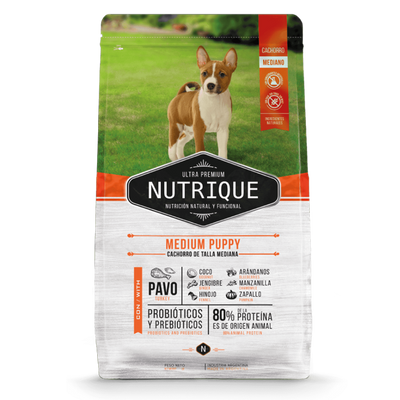 Nutrique - Perros Cachorros Medianos - Pavo
