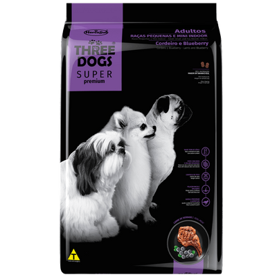 Three Dogs - Perros Adultos Pequeños - Cordero & Blueberry