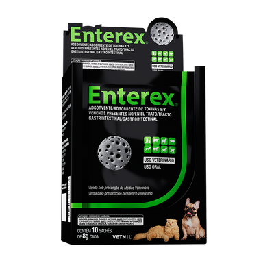 Vetnil - Enterex - Absorbente de Toxinas & Venenos - x10 sobres
