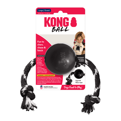 Kong - Perros Ball Extreme w/rope