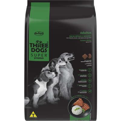 Three Dogs - Perros Adultos Medianos & Grandes - Carne