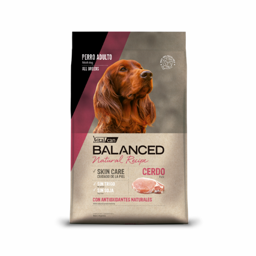 Vitalcan Balanced Natural Recipe - Perros Adultos - Cerdo