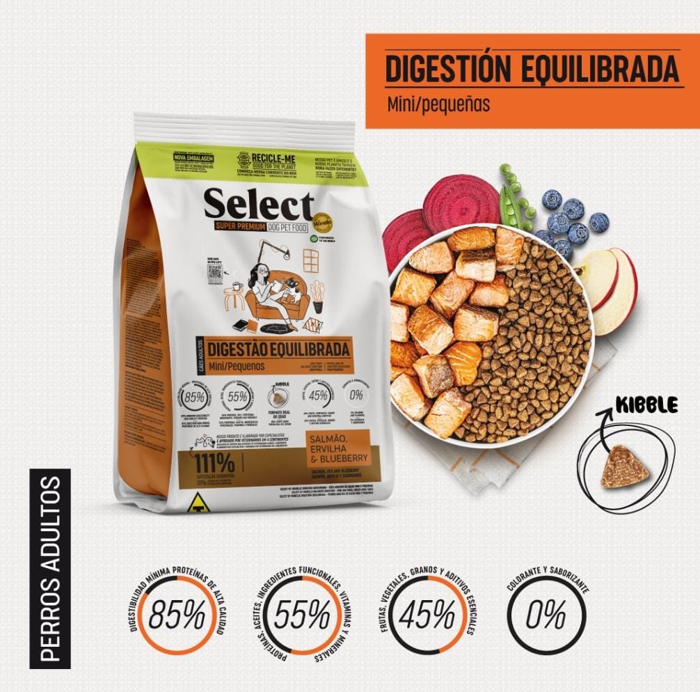 Select - Perros Adultos Medianos & Grandes - Digestion Equilibrada