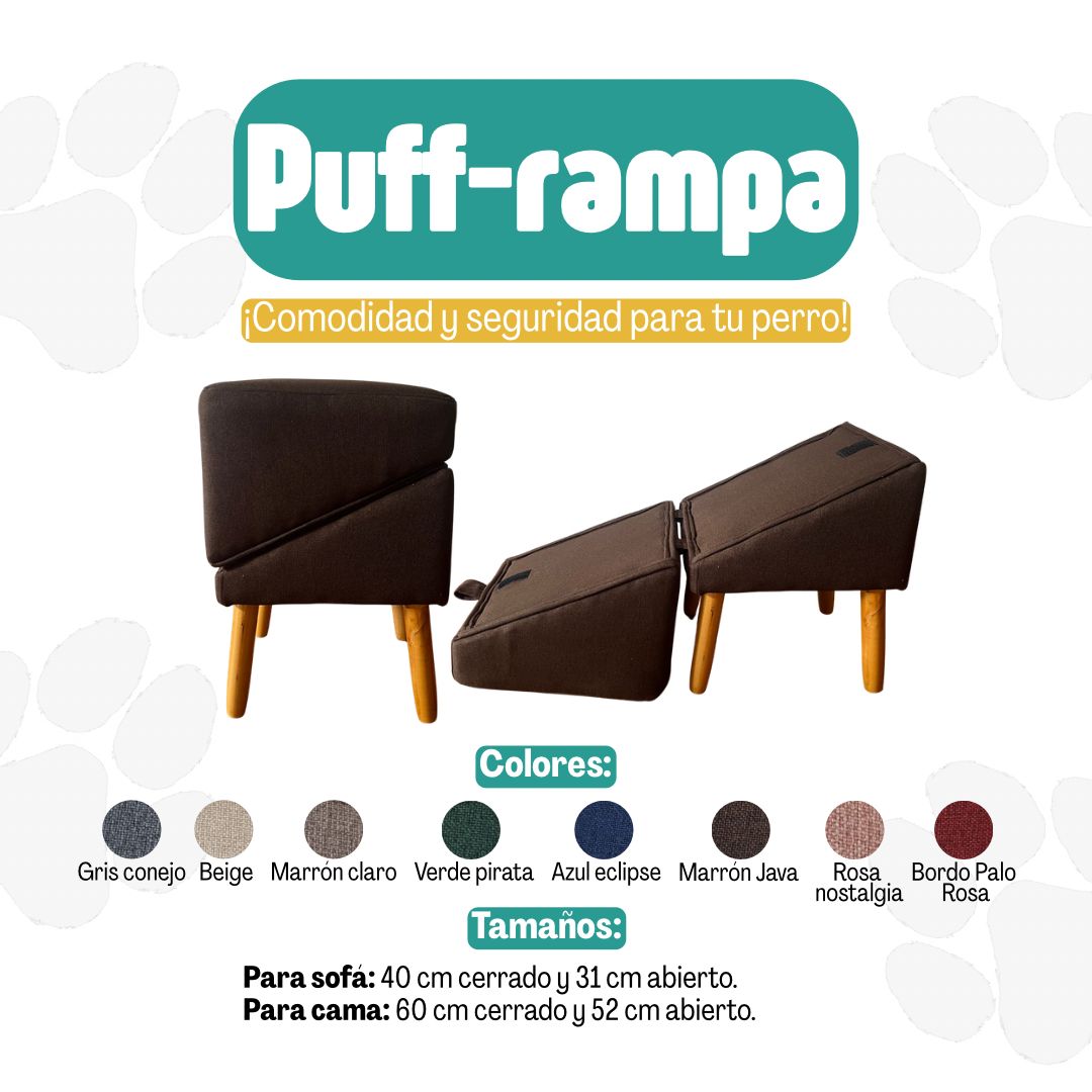 Puff Rampa Para Mascotas - Bajo Pedido (Entrega en 7 Días hábiles - Disponible solo para Pick Up)