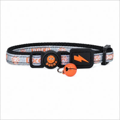 Doco - Gatos - Collar - Naranja Reflectivo