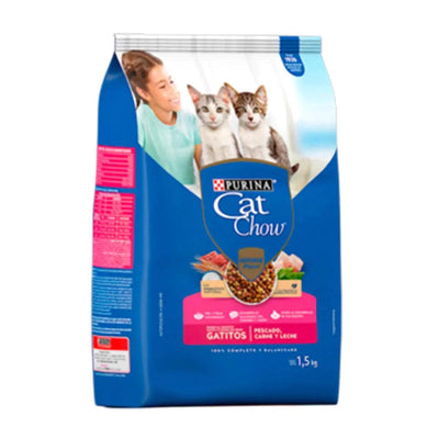 Cat Chow - Gatitos - Pescado, Carne & Vegetales