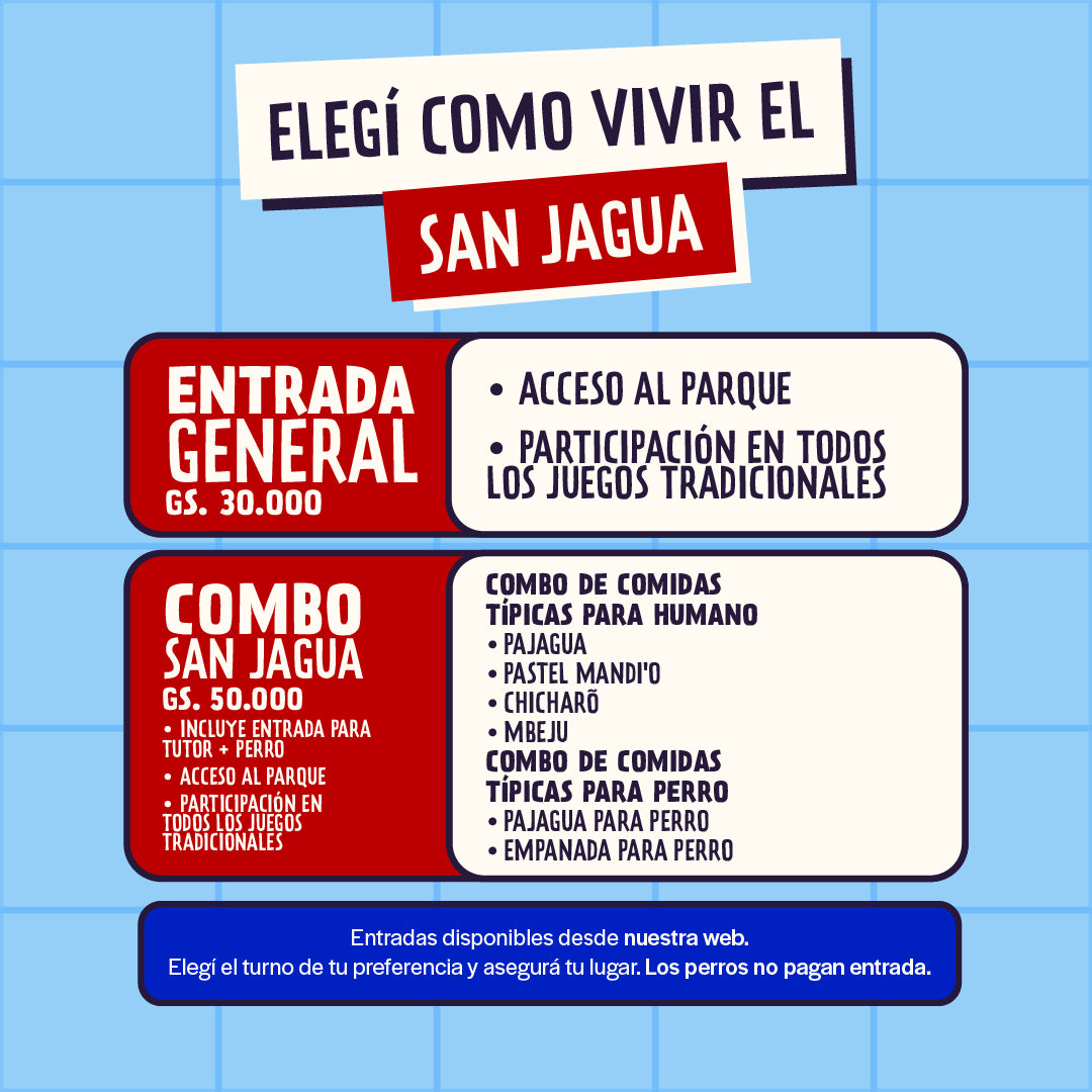 SAN JAGUA - ENTRADA GENERAL HUMANA - 4PETS PARK