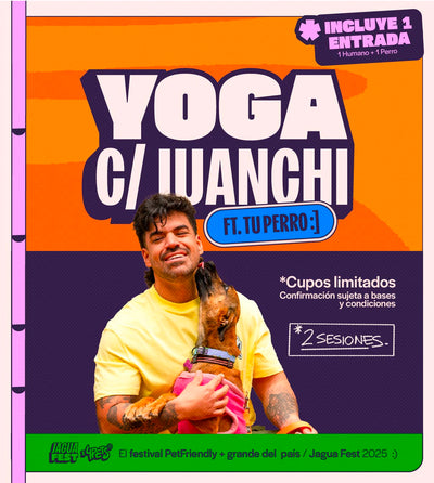 YOGA CON JAGUA (INCLUYE ENTRADA HUMANA Y PERRUNA) - JAGUAFEST