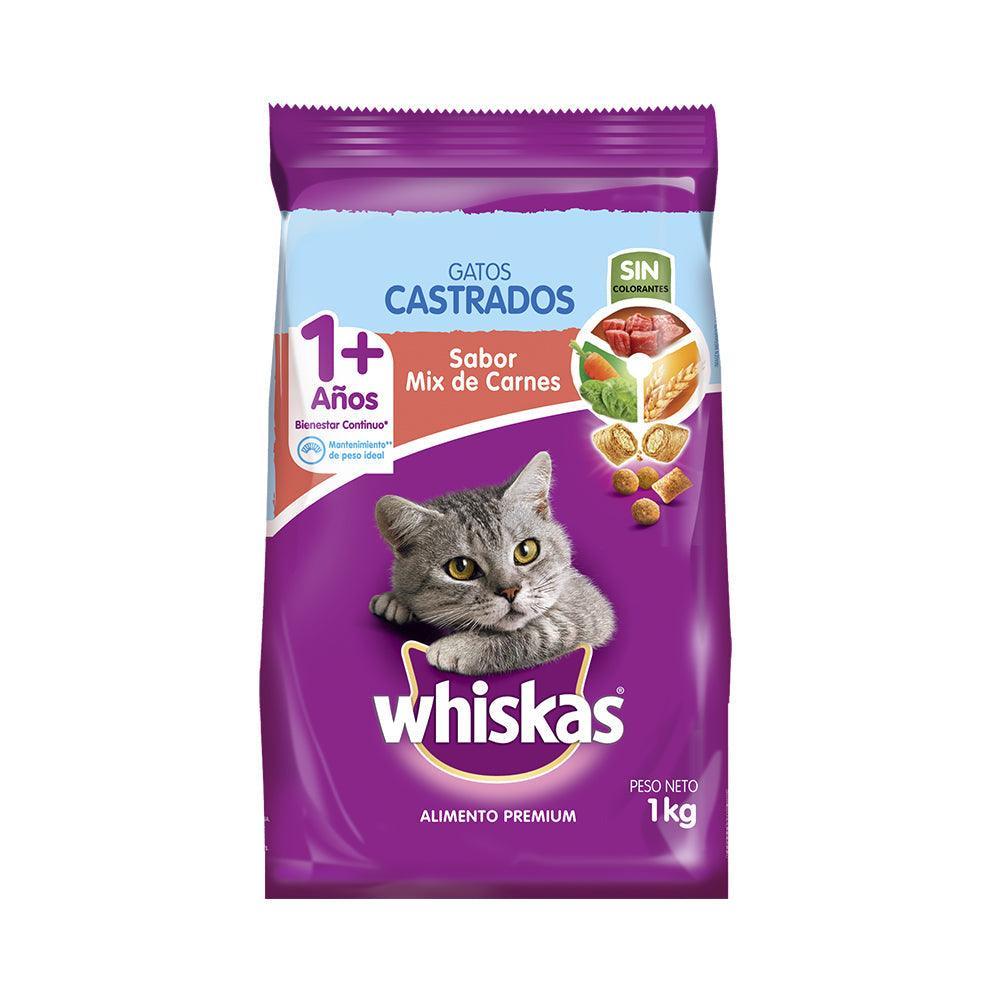 Whiskas - Gatos Castrados - Mix Carnes