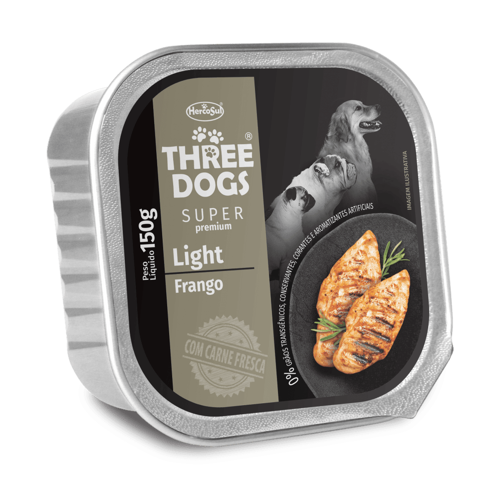 Three Dogs - SP Perros Adultos Light - Pollo - Pate